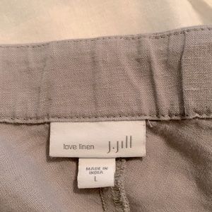 Gray linen skirt